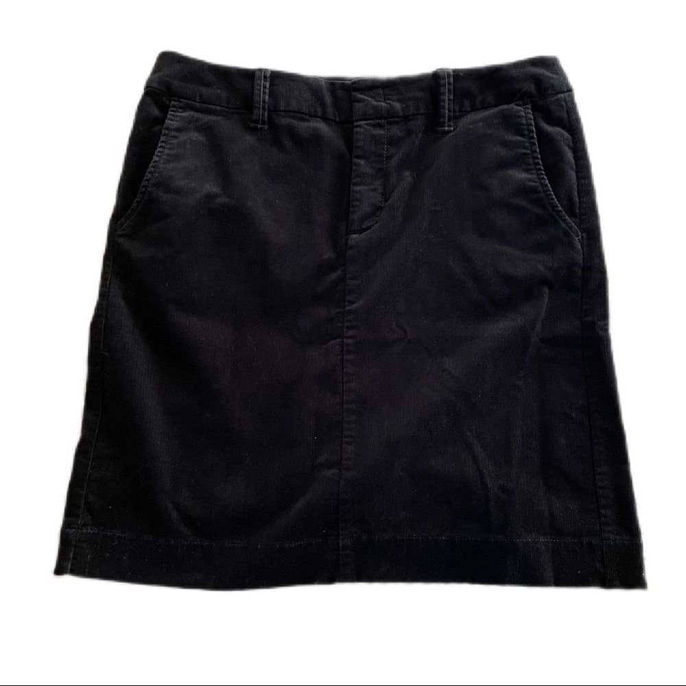 Eddie Bauer Corduroy Pencil Skirt Black Size 10